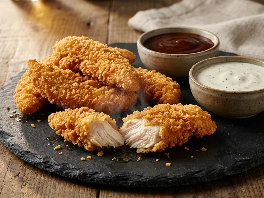 Alitas de pollo sazonadas: servidas con salsa ranchera